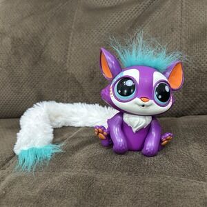 Lil' Gleemerz Loomur Purple White Light Up Interactive Toy Animal Mattel‎ WORKS